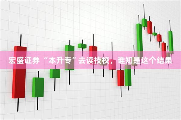 宏盛证券 “本升专”去读技校，谁知是这个结果