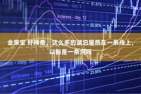 金策宝 好神奇，这么多的湖泊居然在一条线上，以前是一条河吗